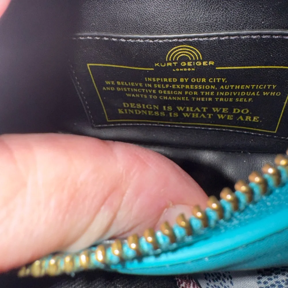 KURT GEIGER Turquoise Shoulder Bag - Picture 12 of 13
